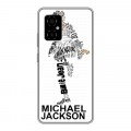 Дизайнерский силиконовый чехол для Xiaomi Poco M4 5G Майкл Джексон