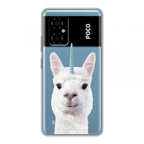 Дизайнерский силиконовый чехол для Xiaomi Poco M4 5G Мятные звери
