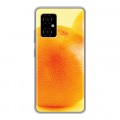 Дизайнерский силиконовый с усиленными углами чехол для Xiaomi Poco M4 5G Апельсины