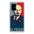 Дизайнерский силиконовый чехол для Xiaomi Poco M4 5G Владимир Ленин