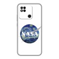 Дизайнерский силиконовый чехол для Xiaomi Redmi 10A NASA