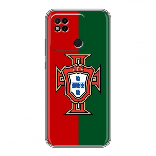 Дизайнерский силиконовый с усиленными углами чехол для Xiaomi Redmi 10A Флаг Португалии