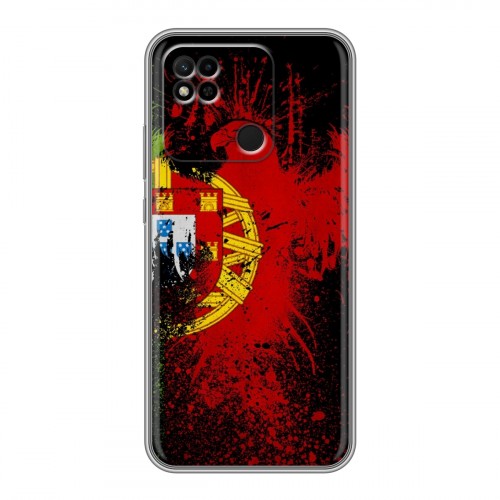 Дизайнерский силиконовый чехол для Xiaomi Redmi 10A Флаг Португалии