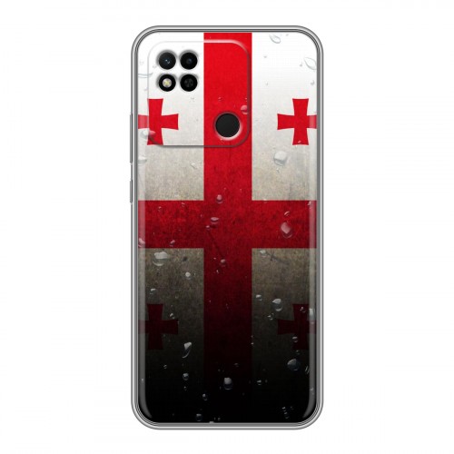 Дизайнерский силиконовый чехол для Xiaomi Redmi 10A Флаг Грузии