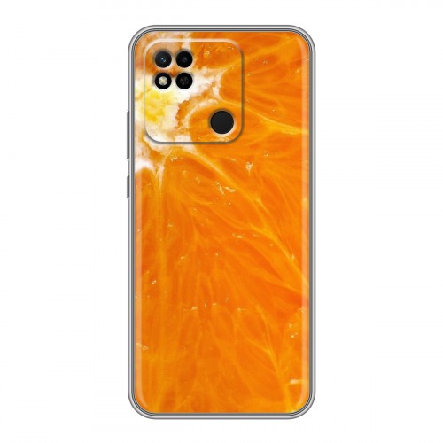 Дизайнерский силиконовый чехол для Xiaomi Redmi 10A Апельсины