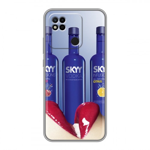 Дизайнерский силиконовый с усиленными углами чехол для Xiaomi Redmi 10A Skyy Vodka