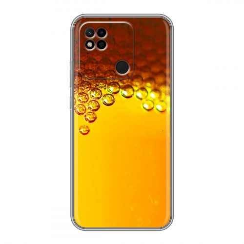 Дизайнерский силиконовый чехол для Xiaomi Redmi 10A Пузырьки пива