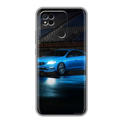 Дизайнерский силиконовый с усиленными углами чехол для Xiaomi Redmi 10A Volvo