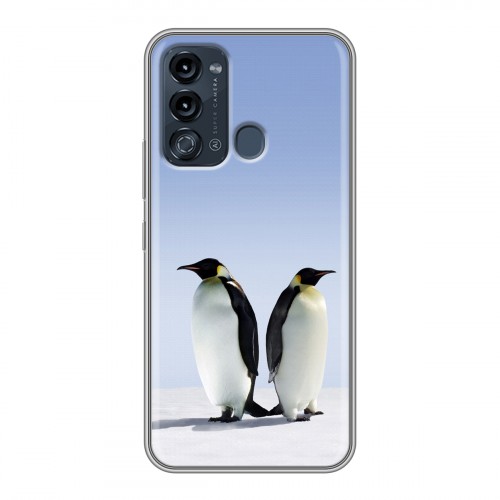 Дизайнерский силиконовый с усиленными углами чехол для Itel Vision 3 Пингвины