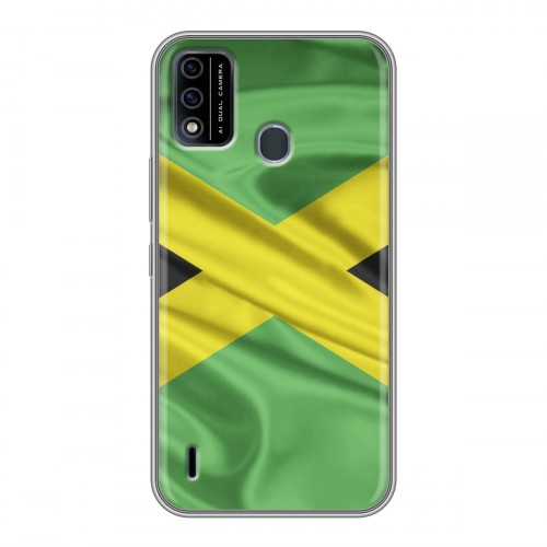 Дизайнерский силиконовый с усиленными углами чехол для Itel A48 Флаг Ямайки