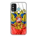 Дизайнерский силиконовый чехол для Itel A27 Российский флаг