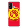 Дизайнерский силиконовый чехол для Itel A27 флаг Киргизии