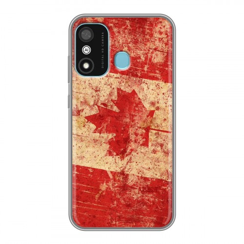 Дизайнерский силиконовый чехол для Itel A27 Флаг Канады