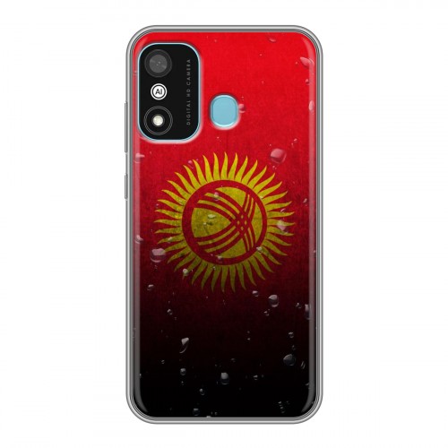 Дизайнерский силиконовый чехол для Itel A27 Флаг Киргизии