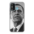 Дизайнерский силиконовый чехол для Itel A27 Барак Обама