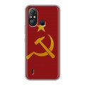 Дизайнерский силиконовый чехол для Itel A49 Флаг СССР