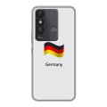 Дизайнерский силиконовый чехол для Itel Vision 3 Plus Флаг Германии