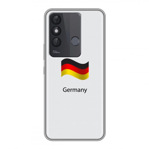 Дизайнерский пластиковый чехол для Itel Vision 3 Plus Флаг Германии