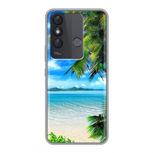 Дизайнерский силиконовый чехол для Itel Vision 3 Plus Пляж