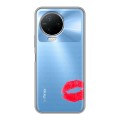 Полупрозрачный дизайнерский пластиковый чехол для Infinix Note 12 Pro Прозрачные поцелуи