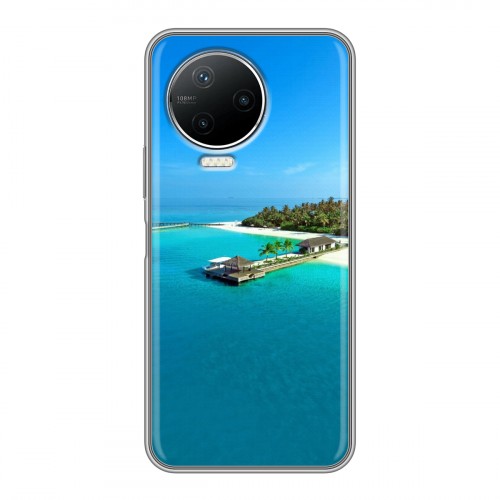 Дизайнерский силиконовый чехол для Infinix Note 12 Pro пляж