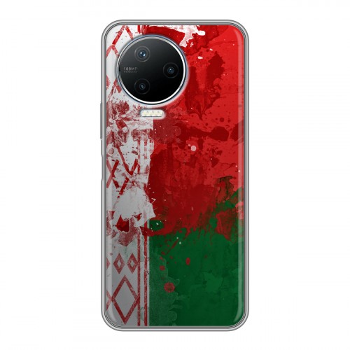 Дизайнерский пластиковый чехол для Infinix Note 12 Pro Флаг Белоруссии