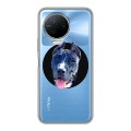 Полупрозрачный дизайнерский пластиковый чехол для Infinix Note 12 Pro Прозрачные собаки