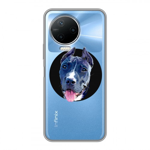 Полупрозрачный дизайнерский пластиковый чехол для Infinix Note 12 Pro Прозрачные собаки