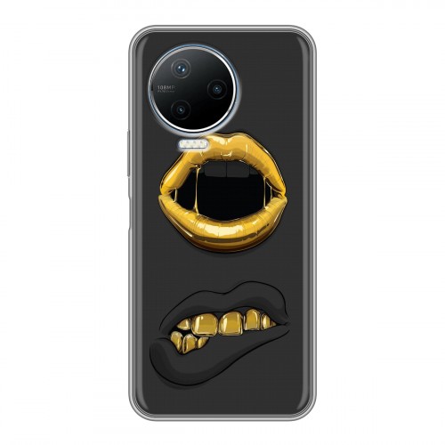 Дизайнерский силиконовый чехол для Infinix Note 12 Pro Черное золото