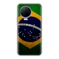 Дизайнерский силиконовый чехол для Infinix Note 12 Pro Флаг Бразилии