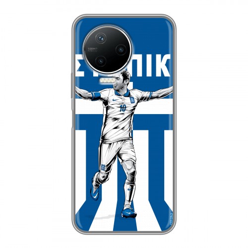 Дизайнерский силиконовый чехол для Infinix Note 12 Pro Флаг Греции