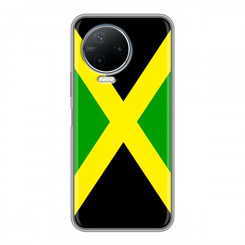 Дизайнерский пластиковый чехол для Infinix Note 12 Pro Флаг Ямайки