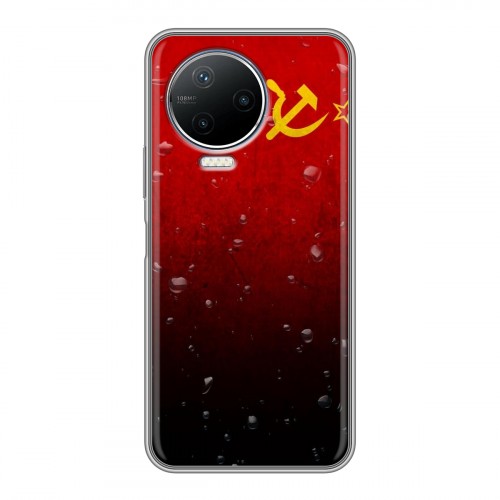 Дизайнерский силиконовый чехол для Infinix Note 12 Pro Флаг СССР