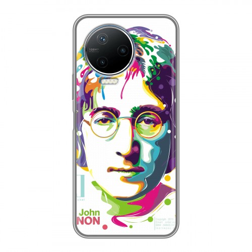 Дизайнерский силиконовый чехол для Infinix Note 12 Pro Джон Леннон