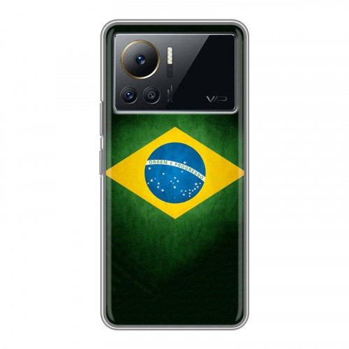 Дизайнерский силиконовый чехол для Infinix Note 12 VIP Флаг Бразилии