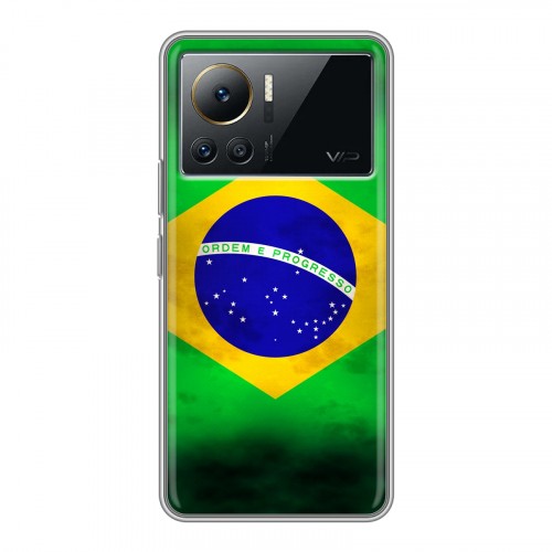 Дизайнерский силиконовый чехол для Infinix Note 12 VIP Флаг Бразилии