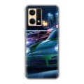 Дизайнерский силиконовый с усиленными углами чехол для OPPO Reno7 Need For Speed