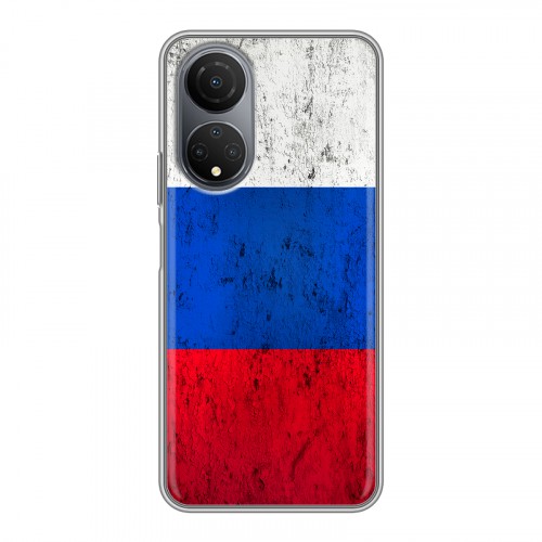 Дизайнерский силиконовый чехол для Huawei Honor X7 Российский флаг