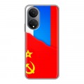 Дизайнерский силиконовый чехол для Huawei Honor X7 Флаг СССР 