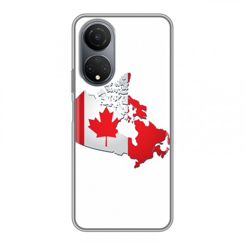 Дизайнерский силиконовый чехол для Huawei Honor X7 Флаг Канады