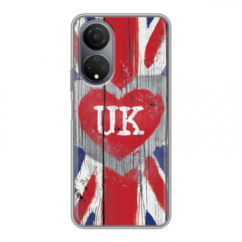 Дизайнерский силиконовый с усиленными углами чехол для Huawei Honor X7 British love