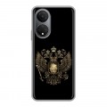 Дизайнерский силиконовый чехол для Huawei Honor X7 герб России золотой