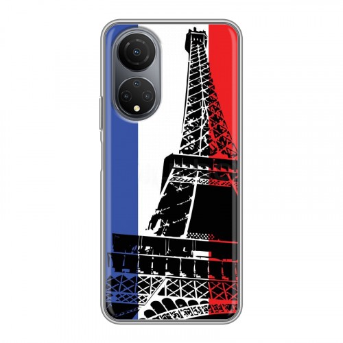 Дизайнерский пластиковый чехол для Huawei Honor X7 Флаг Франции