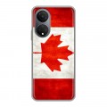 Дизайнерский силиконовый чехол для Huawei Honor X7 Флаг Канады