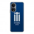 Дизайнерский силиконовый чехол для Huawei Honor X7 Флаг Греции