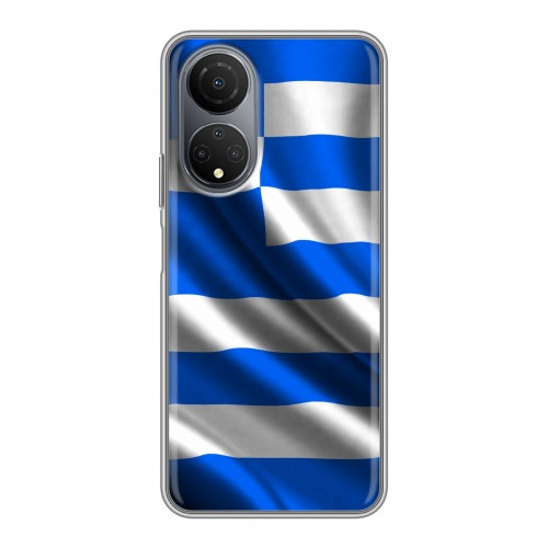 Дизайнерский силиконовый чехол для Huawei Honor X7 Флаг Греции