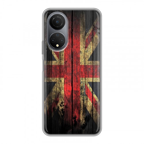 Дизайнерский силиконовый с усиленными углами чехол для Huawei Honor X7 Флаг Британии