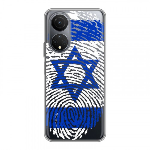 Дизайнерский силиконовый с усиленными углами чехол для Huawei Honor X7 Флаг Израиля