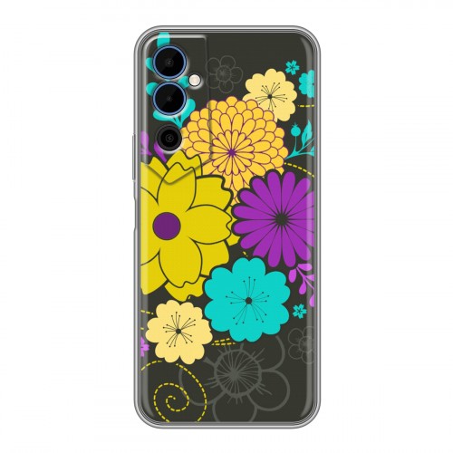 Дизайнерский силиконовый чехол для Tecno Pova Neo 2 Цветы кимоно