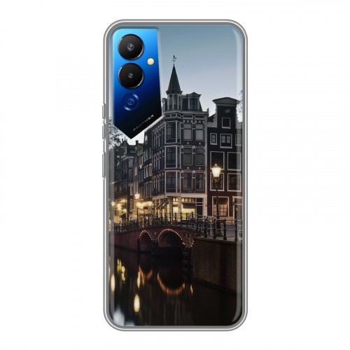 Дизайнерский силиконовый чехол для Tecno Pova 4 амстердам